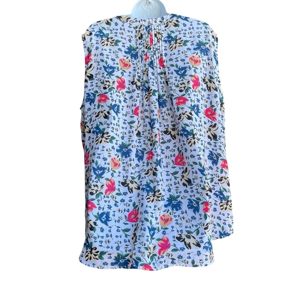 Chelsea & Theodore Floral Sleeveless Tunic Top Size XXL Multicolor V-neck - Picture 2 of 3